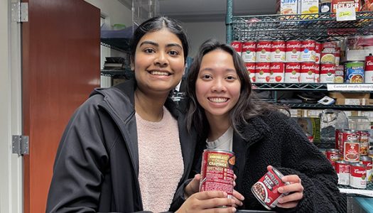 volunteers in pantry