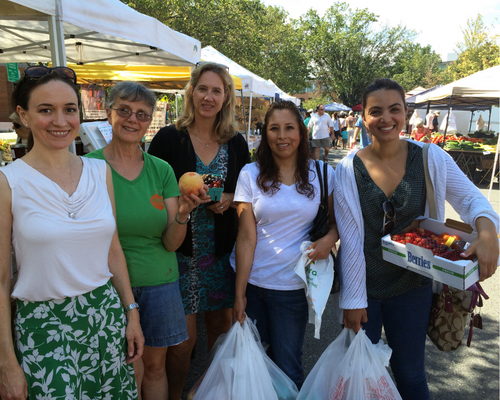 Farmers Market visit in August 2015