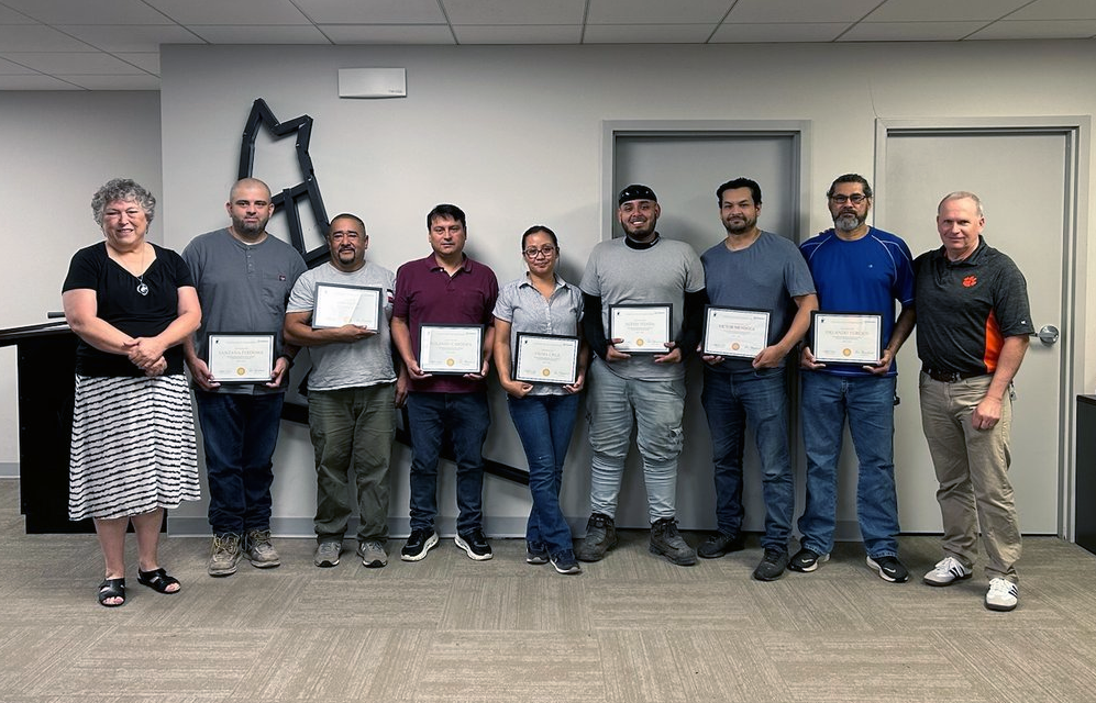 The second graduating class of Britepaths' Leadmen Leadership Training series with C.J. Coakley Co. Construction of Fairfax