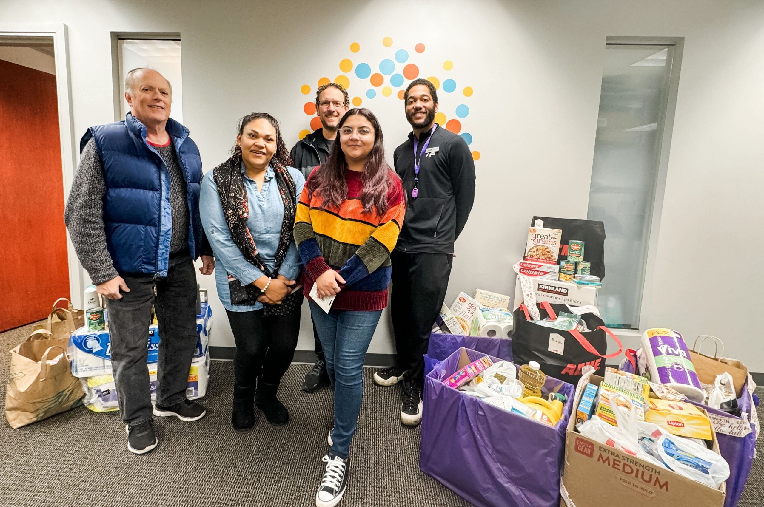 Anytime Fitness Fairfax fall food drive donations