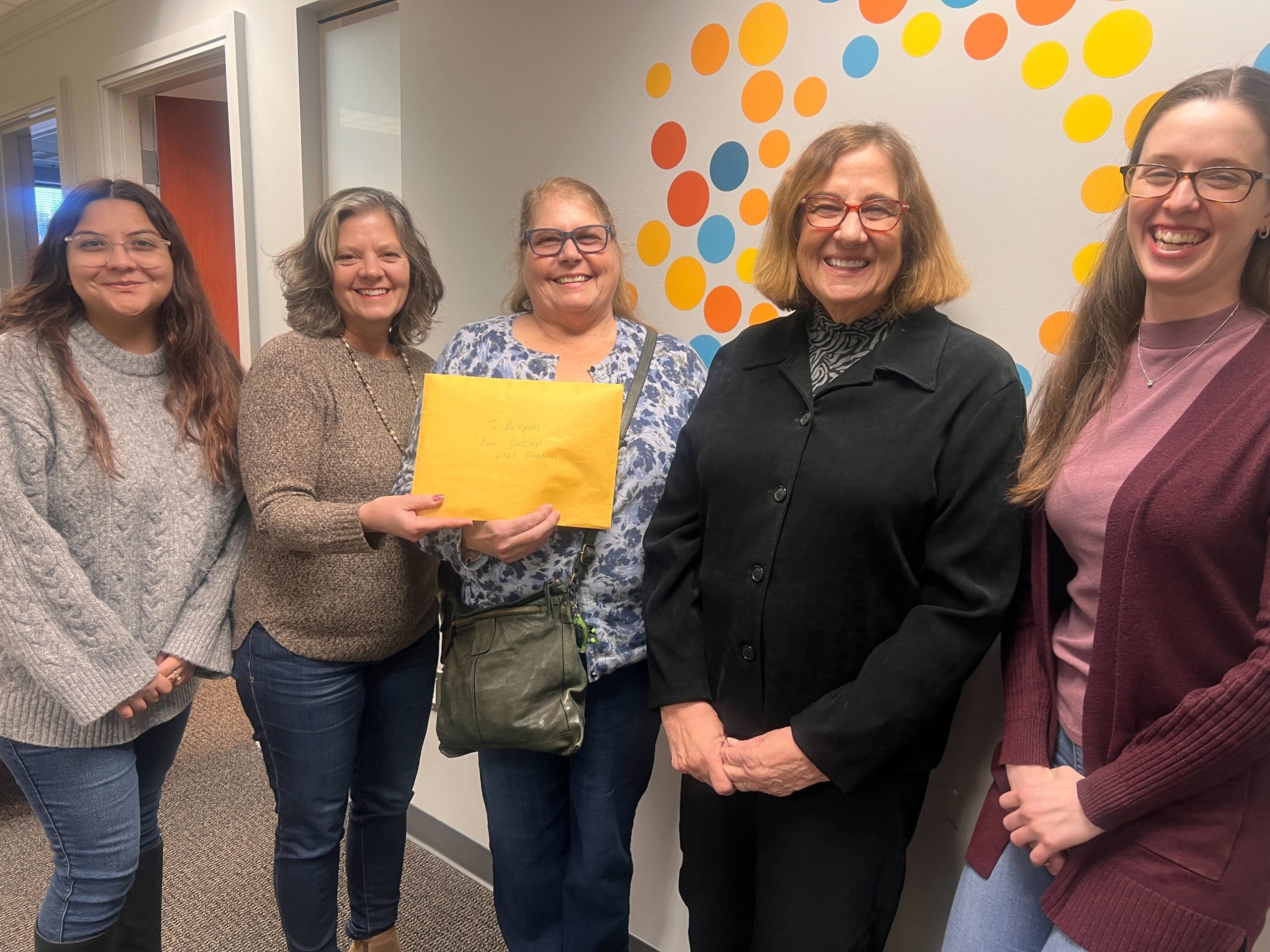 Democratic Women of Clifton and Northern Virginia deliver donations to support our Food Bridge families in January